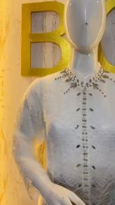 MOANA Setelan Kebaya Tunik Brokat & Rok Tunik Modern Tile Terbaru