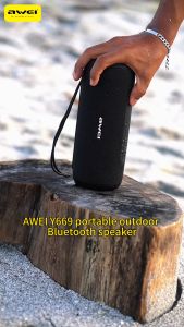 Awei Y669 Outdoor Bluetooth Speaker: Built-in HD Microphone & IPX7 Waterproof