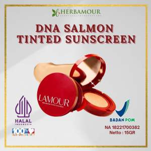 LAMOUR DNA SALMON TINTED SUNCREEN - Cushion DNA Salmon anti UV SPF 50++