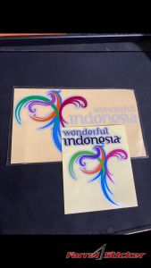 stiker sticker WONDERFUL INDONESIA 10 X 12