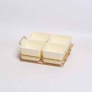 Bát Đựng Trái Cây Nhựa Phong Cách Kem Dùng Trong Tiệc Tùng Làm Đẹp Nhà Hàng Dùng Tại Nhà Đựng Kẹo Chia Thành Nhiều Ô