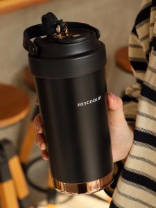 แก้วน้ำรักษาความร้อนเคลือบเซรามิกแบบพกพาสำหรับผู้ชายและผู้หญิง แก้วกาแฟแบบพกพาที่สวยงาม แก้วน้ำรักษาความร้อนแบบพกพาสำหรับคู่รัก