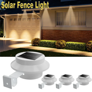 1-4 Pack Solar Gutter LightsPorch LightsWall LightsOutdoor Garden LightingPathFencePatioIdeal for Exterior Illumination