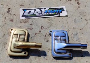 pemanis manisan hawa mesin tempel rangka crom kuningan pemanis emisi pembuangan angin mesin variasi krom kuningan detail original pemanis rangka ranka pnp honda cb 100 cb 125 gl max pro neotech tiger lama revo lawas tilam tilas tirev gl 100 cepek