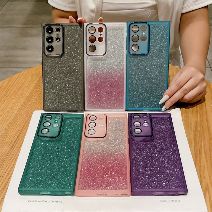 Gradient Glitter Casing For Vivo Y100 Y200E T3 4G 5G 2024 Phone Case ...