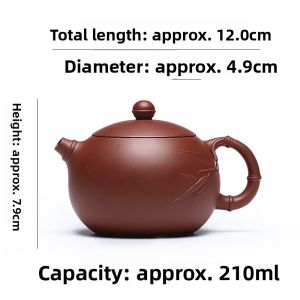 CANGHUTIANXIA | Handmade Floral Pattern Kung Fu Tea Set Clay Teapot