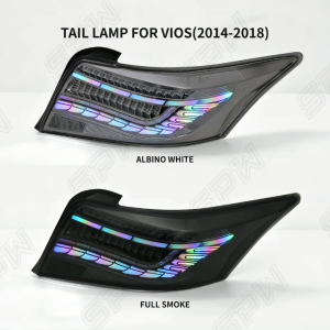 Toyota Vios NCP150 (2013-2018) V2 RGB Rainbow Dragon Scale Tail Lamp Tail Light Dynamic LED Taillamp Taillight Welcome Mode Running Signal Brake Light Vios Keli 2013 2014 2015 2016 2017 2018