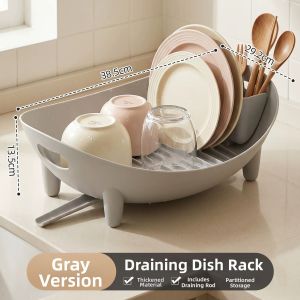 youqin | Drain Water Dish Storage Rack Kitchen Organizer