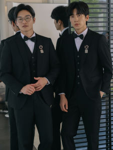 MAIYING | Groomsmen Suit Set Tuxedo Jacket Shirt