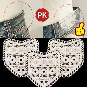 6Pcs Exquisite Hollow Lace Embroidery Pattern Waistband Widened Lace Handmade DIY Waist Expanders Adjustment Garment Accessories