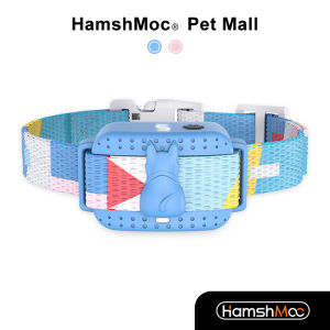 HamshMoc Electric Dog Training Collar Anti Barking pet Collar Smart Automatic Stop Barking Waterproof Collar For Dogs Supplies