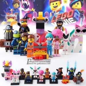 Building Minifigures Collection from Movie 2 including Emmet Dragon Tamer Unicon Astronaut Toy
