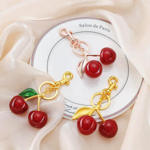 2pcs Bag Charm Premium Gantungan Cherry Kerchain Ganci Bag Charm Cherry besar