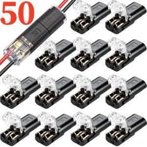10/20/50pcs Double Wire Plug In Connector2 Pin Way Plug Car Waterproof Electrical Connector Wire Cable Automotive