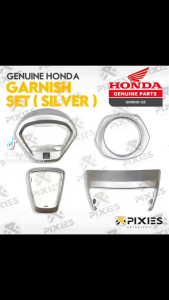 HONDA GENUINE GARNISH SET SILVER BLACK CARBON FOR HONDA GIORNO 125