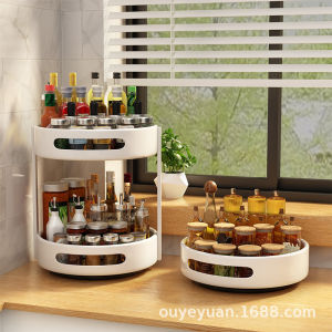 Rotating Kitchen Spice Organizer Multi Layer