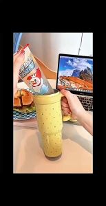 แก้วเก็บอุณหภูมิ น่ารัก 34oz/1000ml เก็บเย็น-ร้อนได้นาน12-24 ชั่วโมง ขวดน้ําเก็บความเย็น สแตนเลส304 กระติกน้ำเก็บความร้อน