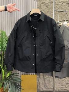 Áo Khoác Công Sở Mỹ Dáng Rộng Thời Trang Xuân Thu Cho Nam Áo Khoác Ngoài Thường Ngày Đa Năng Chống Gió Bằng Vải Cotton Polyester