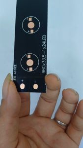 Long Black Aluminium PCB 24W / Papan PCB Aluminium Hitam 24 Watt