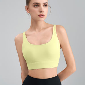 Big U-back sports bra for women high-intensity sports bra beautiful back fitness bra running fitness suit yoga vest