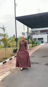 SAHARA Gamis Lebaran 2026 Dress Janggan Busui Friendly Gaun Pesta Velvet Mix Brukat Premium Mewah Elegan