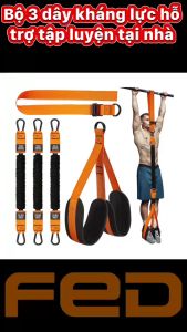 Bộ dây kháng lực tập Gym Hỗ trợ tập luyện lên xà Tập thể dục tại nhà 150LBS-180LBS-225LBS