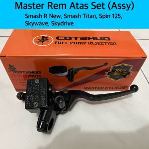 Rumah Minyak Master Rem Disk Assy Depan-Atas Dengan Handle-Hendel Kanan Smash R New & Smash Titan & Spin 125 & Skywave & Skydrive