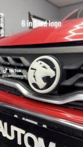 TCS PROTON X90 CAR 3D ALBINO 6 IN 1 LED LOGO ACCESSORIES