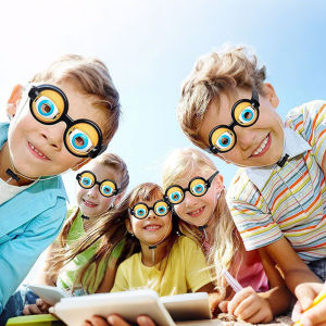Winking Glasses for Shows & Parties Crazy Eyes Glasses with Manual Blink Action Blinking Glass for Performances