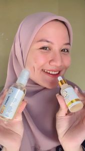 QM BRIGHTENING PROPOLIS VITAMIN B5 FACE SERUM 30ML & TONER HYDRASI & SEIMBANG 100ML
