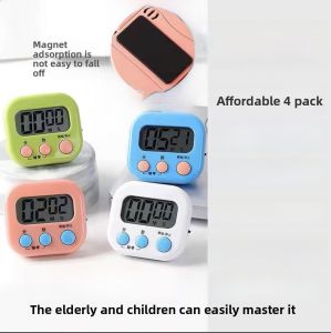 Kitchen Timer Countdown Reminder Student Stopwatch Exam Time Management Tool Magnetic Absorption High Volume Sound