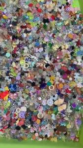 50g 3D Random Mixed Resin Bow/Diamond Nail Art Charms Cartoon Shapes Heart/Flower/Ribbon Rhinestone Cute DIY Manicure Accessory