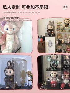 กล่องแสดงอะคริลิก MOLLY ขนาดใหญ่พร้อมฝาปิดแบบดูดซับแม่เหล็กแบบมีประตู กล่องเก็บของโปร่งใสป้องกันฝุ่น กล่องแสดงโมเดล กล่องเก็บของ กล่องแบบมีฝาปิด