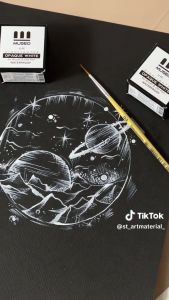 MUSEO OPAQUE WHITE หมึกไฮไลท์กันน้ำเกรดพรีเมียม