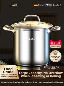 HUAJIDA | Nồi Súp Đa Năng Bền 304 Thép Không Gỉ