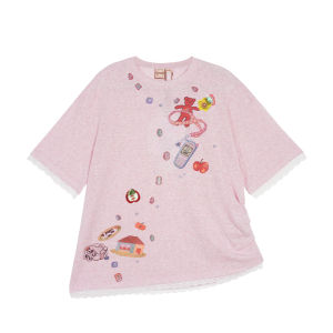 LALABOBO | Original Fresh Print High-Street Slim T-shirt