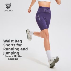 COSLEAF | Running Compression Tights Multi-pocket Shorts
