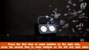 Automatic Bubble Machine Upgrade Bubble Blower with 2 Fans50000+ Bubbles Per Minute Bubbles for