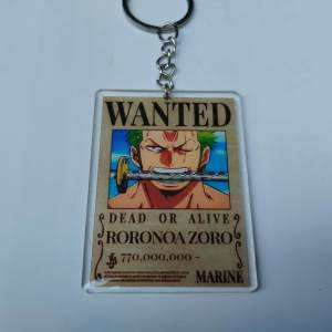 COD) Gantungan KUNCI AKRILIK ONE PIECE CUSTOM NAMA DAN TANGGAL LAHIR SEHARI JADI TANPA MINIMAL ORDER