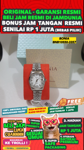 JAM BONIA ORIGINAL - BONIA BNB10550-3357 - SAPPHIRE - Women LA - Stainless Steel - Silver - JAMDUNIA / JAM DUNIA JD18 # JAM TANGAN WANITA JAM WANITA JAM TANGAN ANTI AIR $ JAM TANGAN BONIA BNB10550 3357 BONIA BNB 10550 3357 BONIA BNB105503357