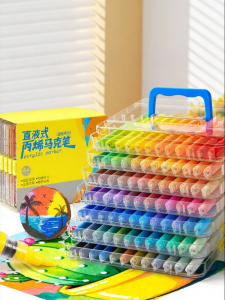 Touch mark | Non-bleeding Color Layering Student Art Soft Tip Markers