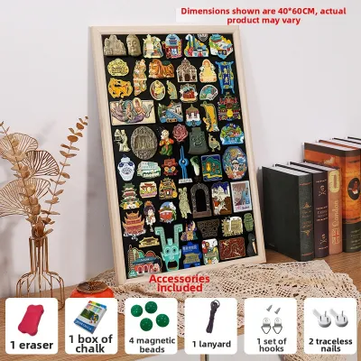 Fridge Magnet Display Board Blackboard Wall Mounted Message Board Magnetic Photo Wall Background Artistic Wall Decor