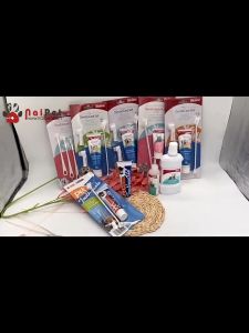 Bộ Đánh Răng Kem Đánh Răng Bàn Chải Đánh Răng Chó Mèo Dental Care Set Bioline 100g