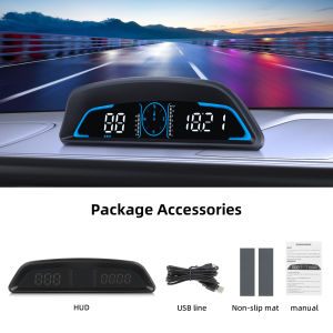 RYSJM | Universal Car G3 GPS HUD Digital Speedometer Head Up Display Multifunction Meter With Speed Temp Voltage Driving Reminder