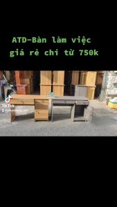 Bàn làm việc gỗ ép chống trầy có hộc kéo có khóa y hình thực tế GIÁ RẺ HCM BÌNH DƯƠNG
