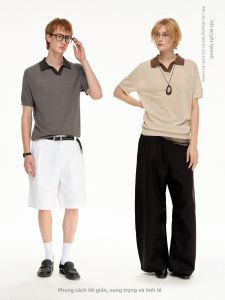 MADWITCH | Retro Contrasting Color Polo T-Shirt