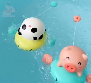Mainan Air Anak Bayi Babi Tarik Mandi Lucu /Kids Bath Toys Original
