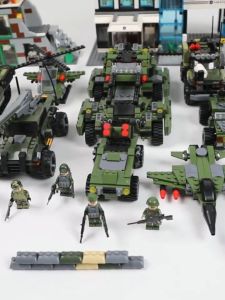 Heavy tank car building blocks assembly puzzle childrens toys airplane boy birthday gift