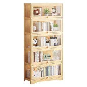 CHUJUN | Home Use Cabinet with Door Floor Standing Acrylic Door Board Wall-mounted Bookshelf Study Display Cabinet Childrens Bookshelf