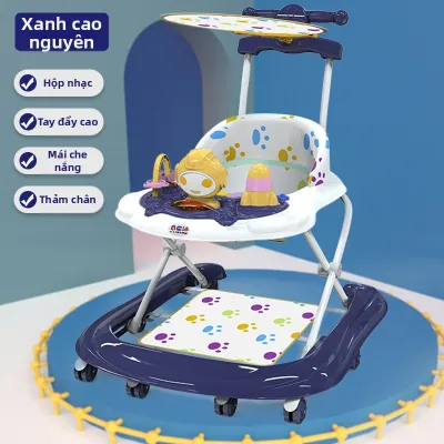 Xe đẩy tập đi kết hợp chòi chân có nhạc cao cấp cho bé trai và bé gái